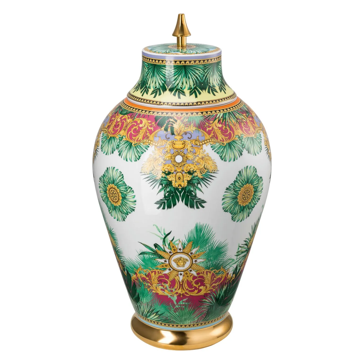 Deckelvase 76 cm