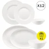 Klassisches Tafelservice für 12, 36-tlg. Geschirr-Set mit Geschenk