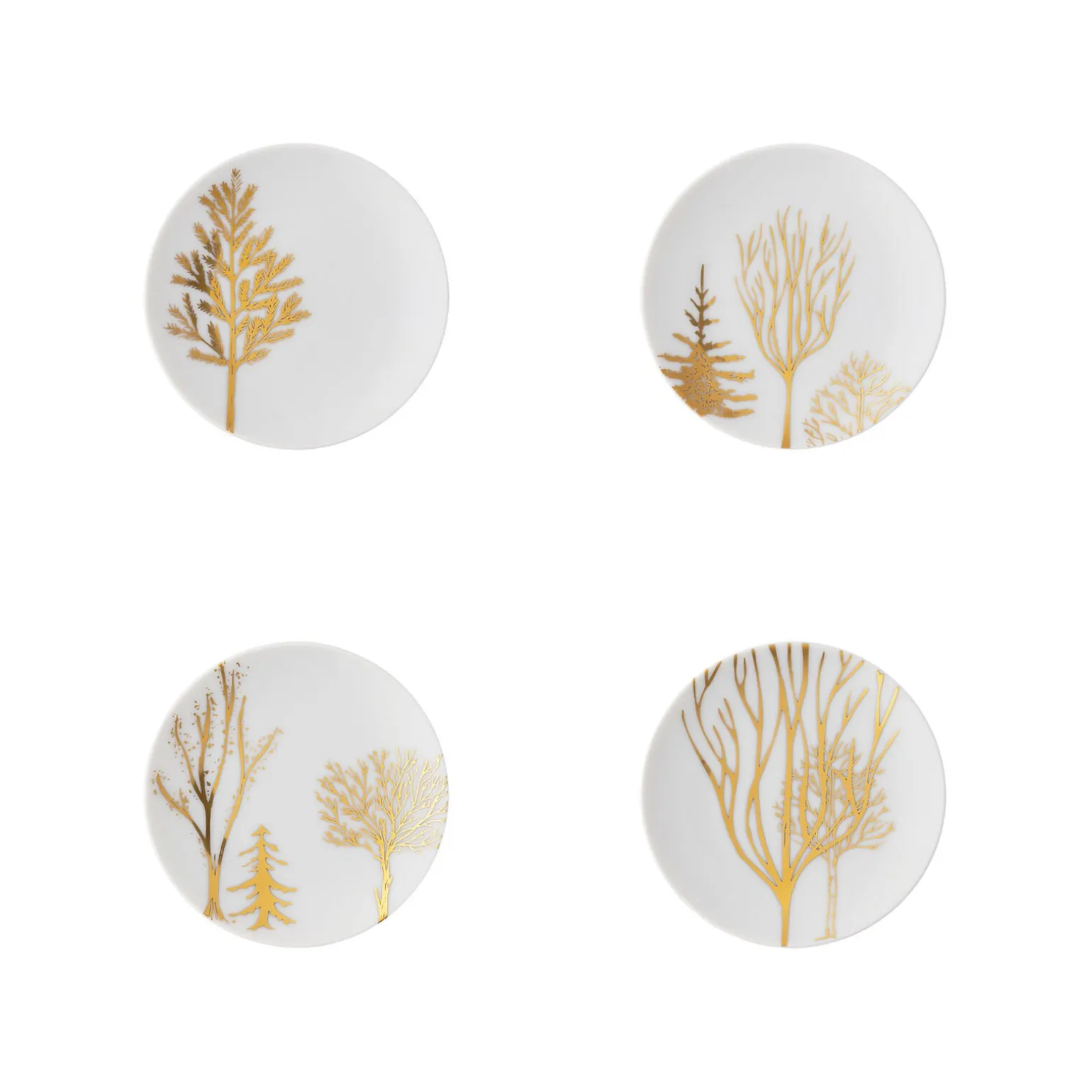 Set 4 Teller flach 10 cm