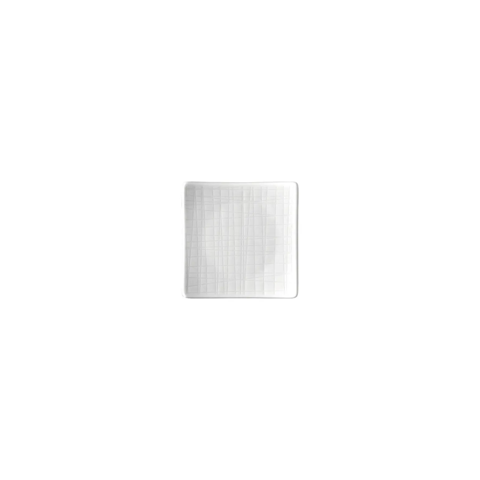 Teller 9 cm quadr. flach