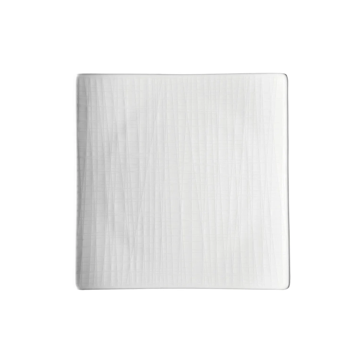 Teller 22 cm quadr. flach